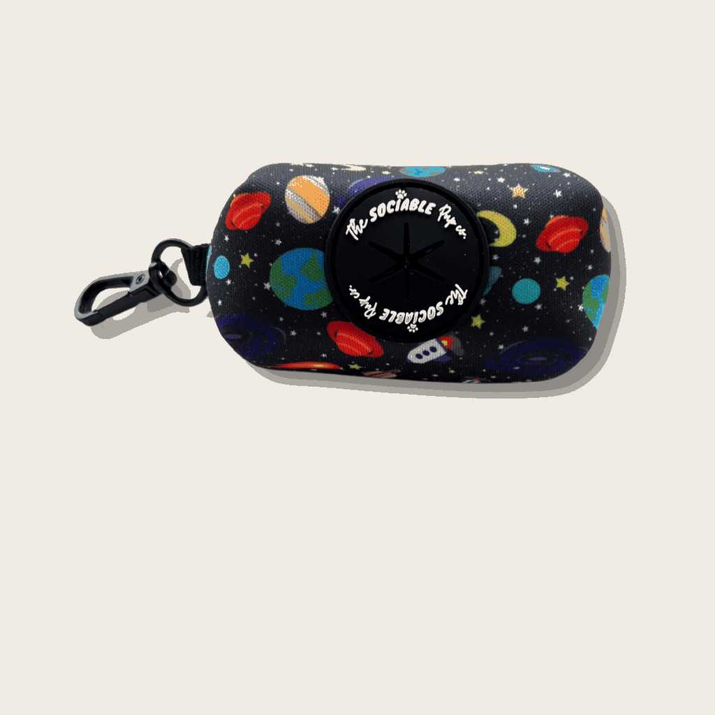 Out of This World Dog Poop Bag Holder – Space-Inspired - 1080x 1080 image | The Sociable Pup Company