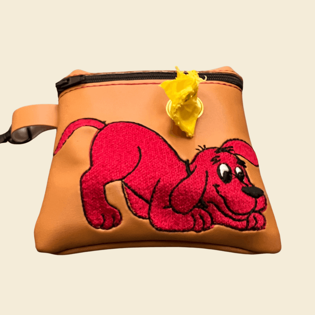 Handmade Dog Poop Bag Holder in Orange | The Sociable Pup Company