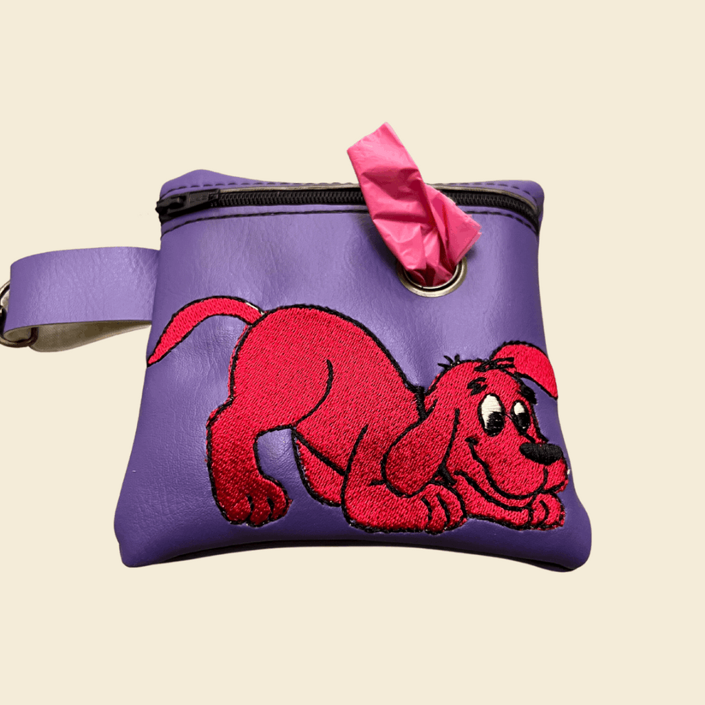 Handmade Dog Poop Bag Holder in Purple | The Sociable Pup Company