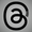 Black copyright symbol on a white background