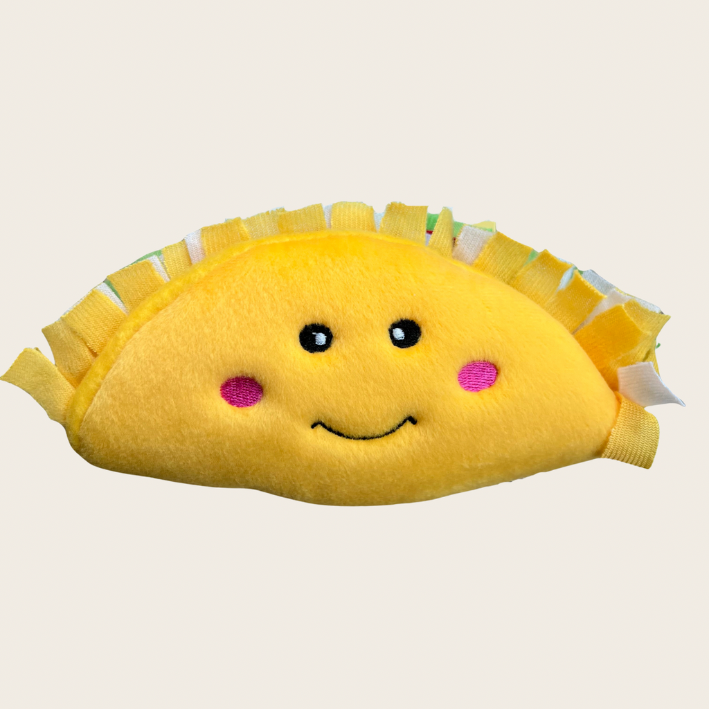 Dog top toy taco